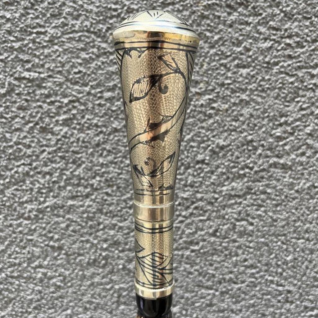 Alpaga Silver Handle Cane