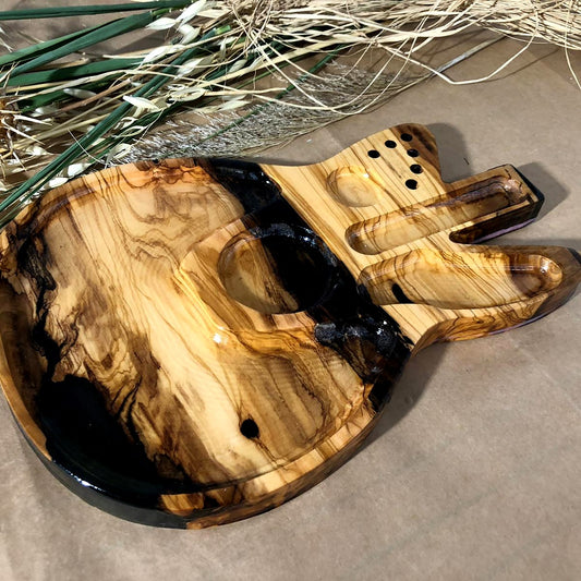 Celestial Olive Wood Resin Tray