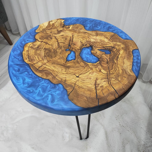 Rustic Riverwood Resin Coffee Table