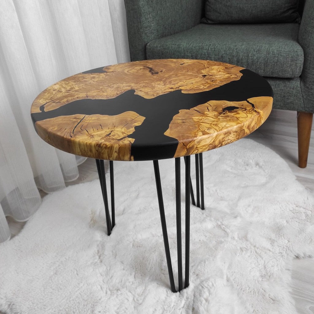 Ember Glow Epoxy Coffee Table